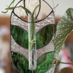 New! Stained Glass Planter-Suncatcher