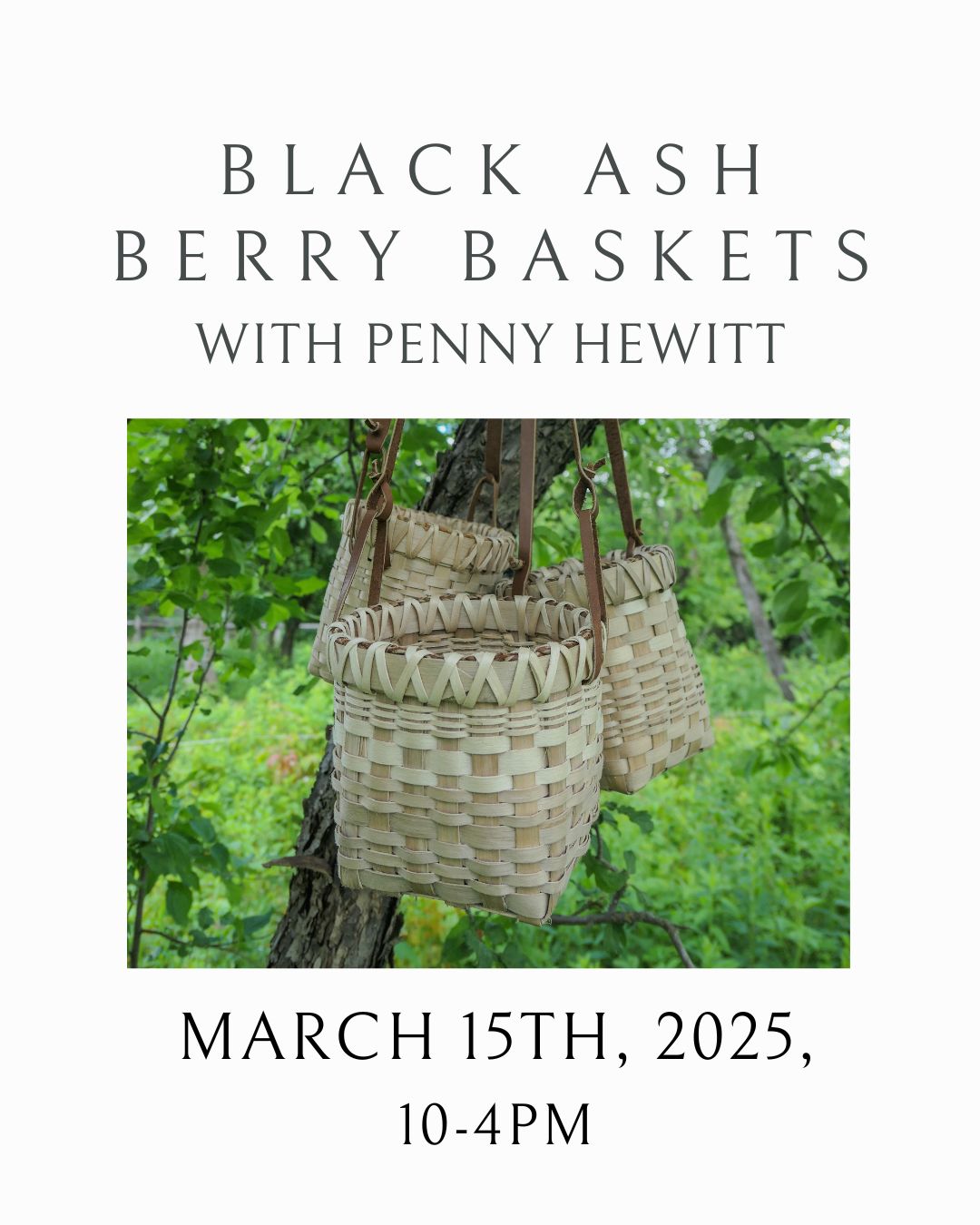 Black Ash Berry Baskets