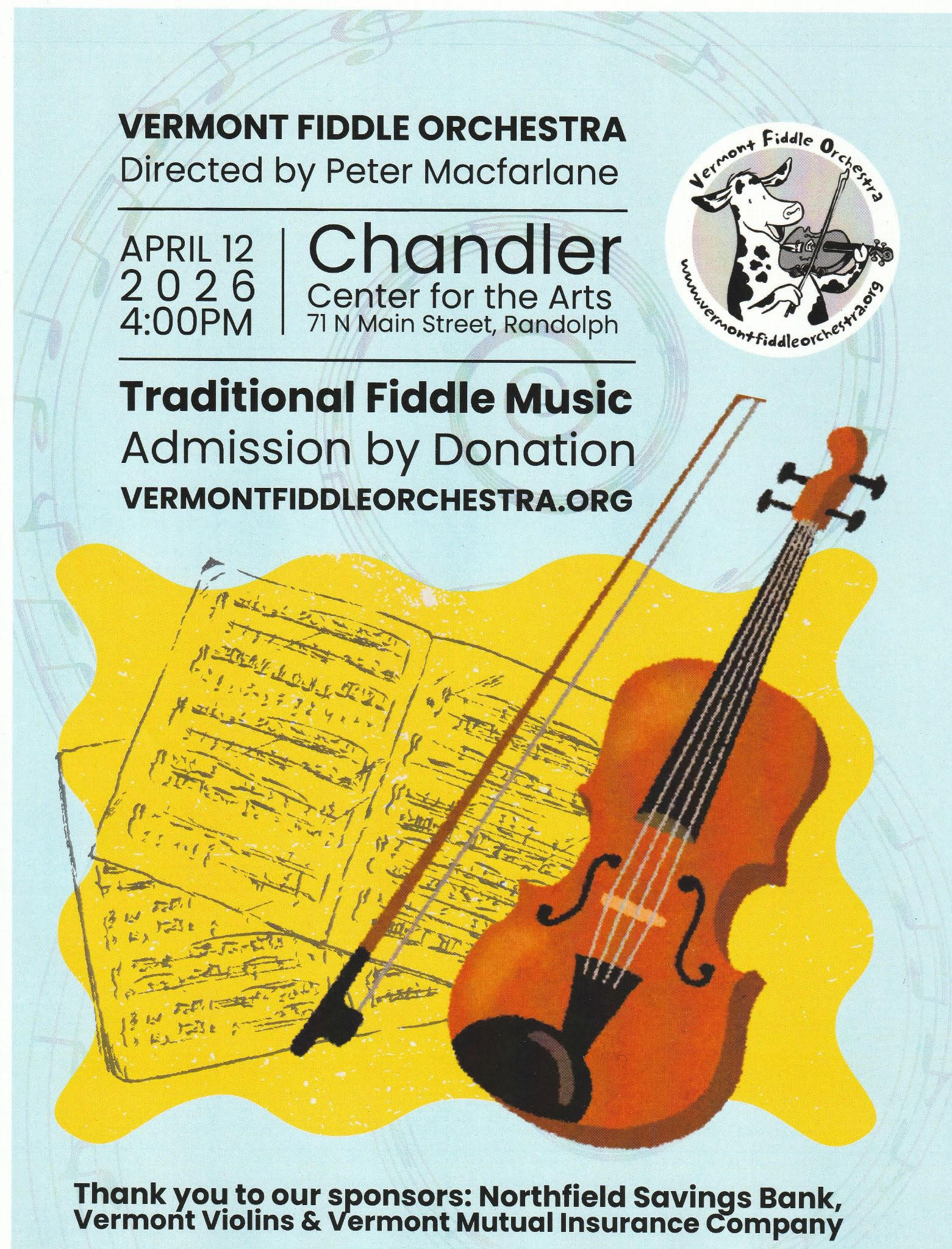 Vermont Fiddle Orchestra at Chandler Center for the Arts in Randolph!